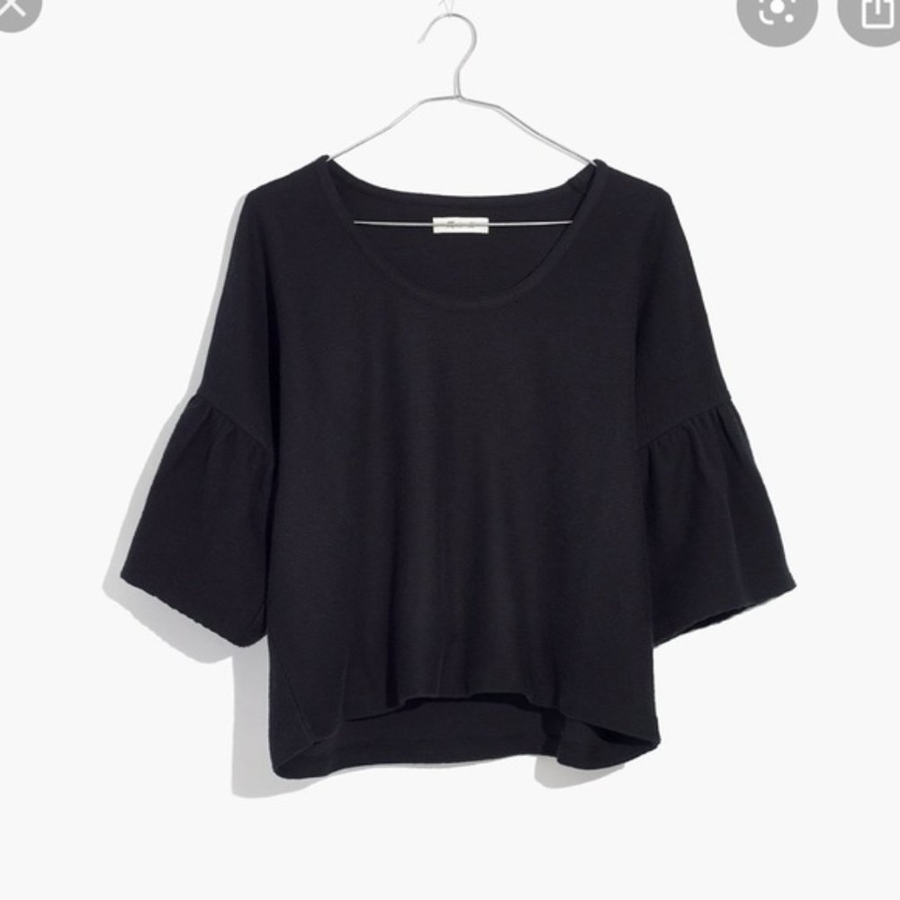 Madewell Texture & Thread Gathered-Sleeve Top